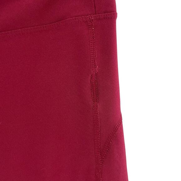 Nike Dri-Fit Cropped Running Capri Legging Maroon Size Small 0645CON - Picture 3 of 11